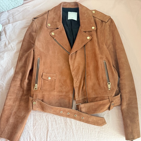 Sandro Jackets & Blazers - Sandro Suede Leather Jacket